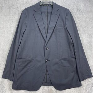 Sene Blazer Jacket Mens 42R Navy FlexTech Single Breasted Business Formal